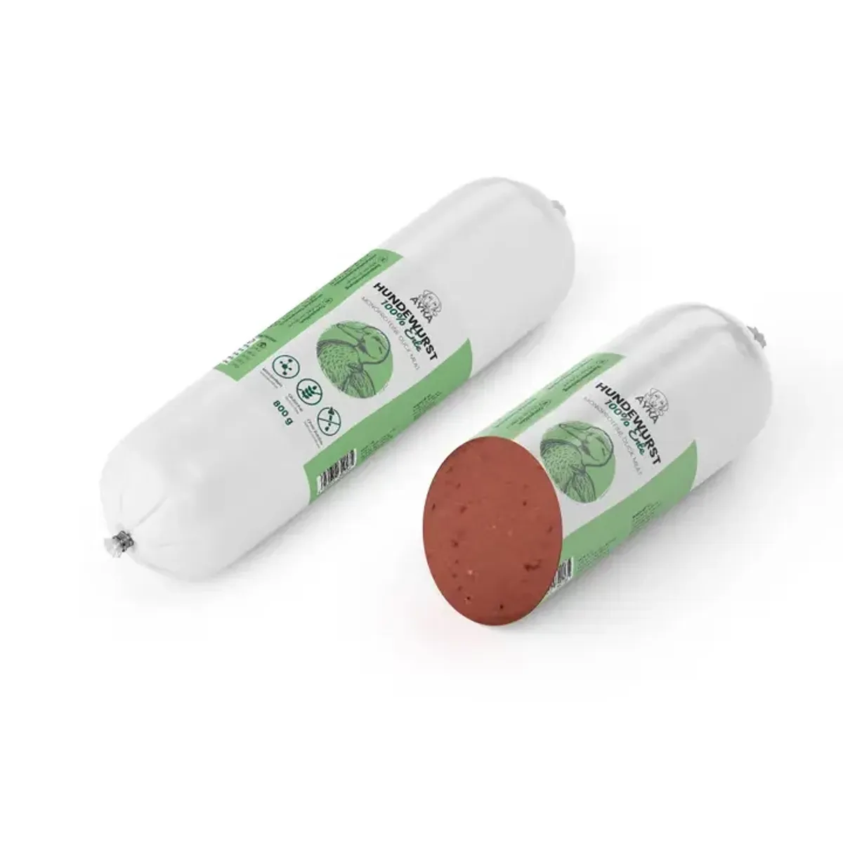 AYKA Dog Sausage Duck - hundepølse av and