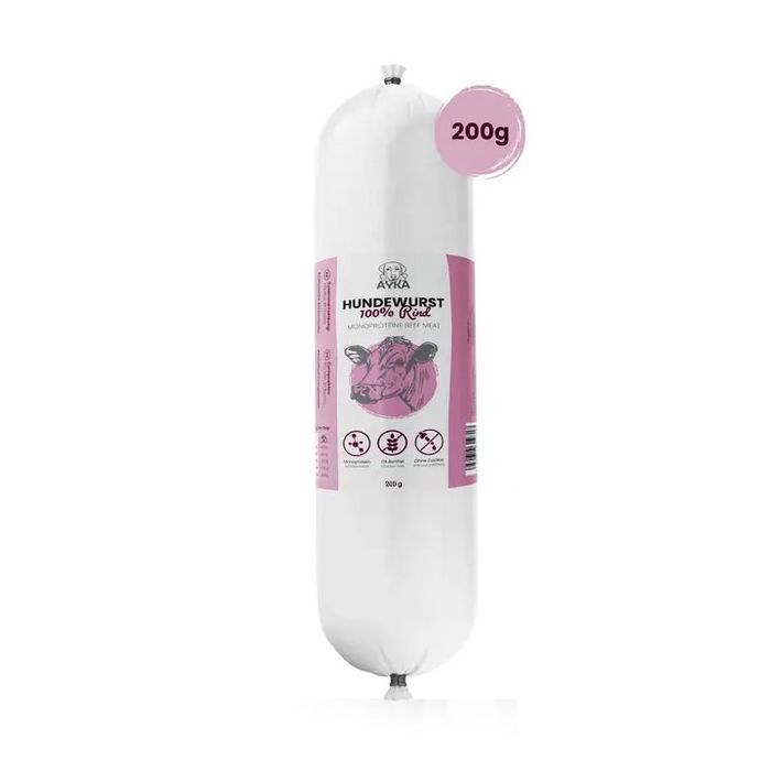 AYKA Dog Sausage Beef - hundepølse av okse