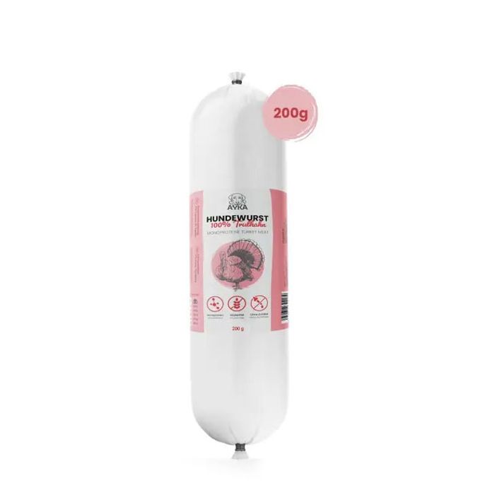 AYKA Dog Sausage Turkey - hundepølse med kalkun