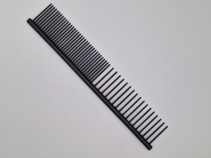 HPP Grooming comb med rundt håndtak, 18 cm