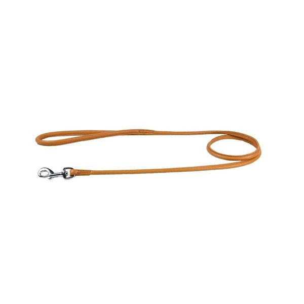 Hovedbilde Junior cognacfarget rundsydd kobbel i lær 120 cm