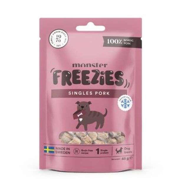Hovedbilde Monster Freeze Dried Treats Singles Pork