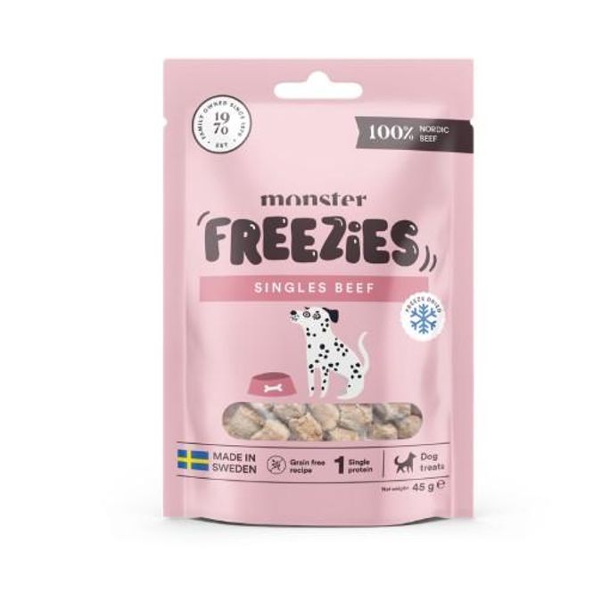 Hovedbilde Monster Freeze Dried Treats Singles Beef