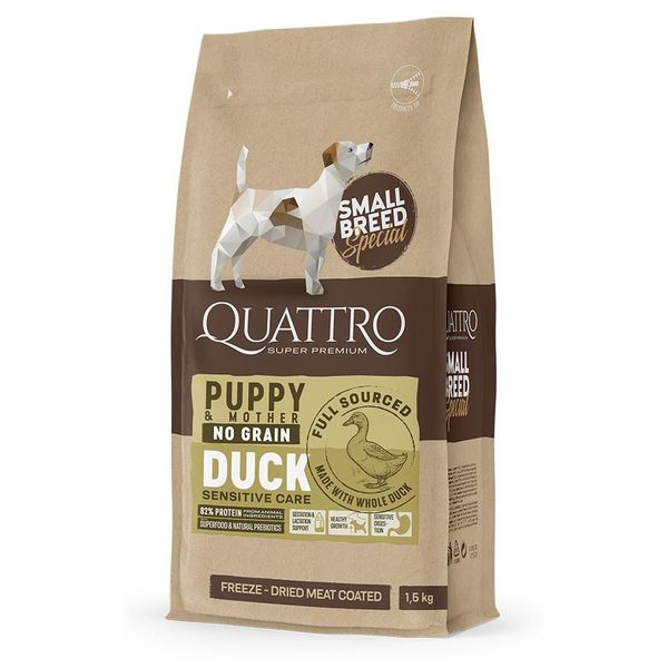 Hovedbilde QUATTRO Super Premium No Grain Small Breed Puppy ...