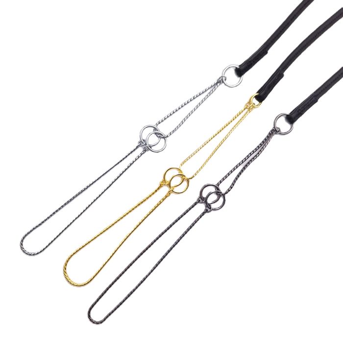 Jokke Rundsydd kobbel med halvstrup snake halsbånd