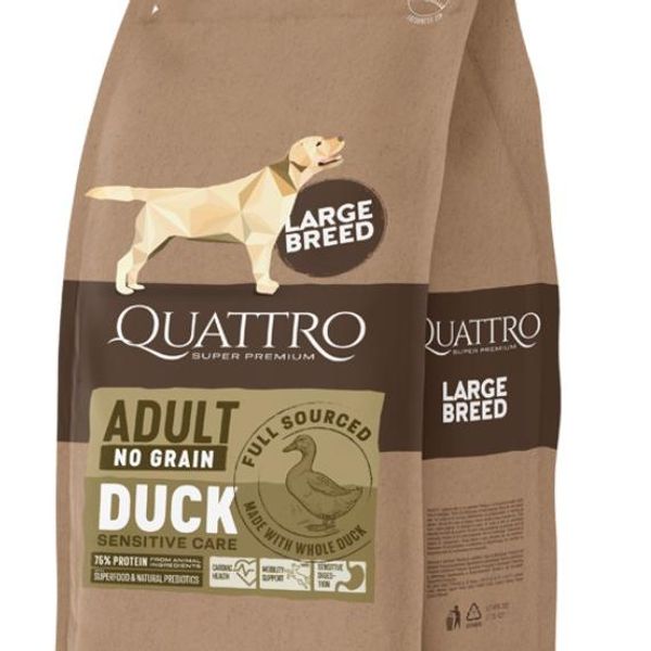 Hovedbilde QUATTRO Super Premium No Grain Large Breed Adult ...