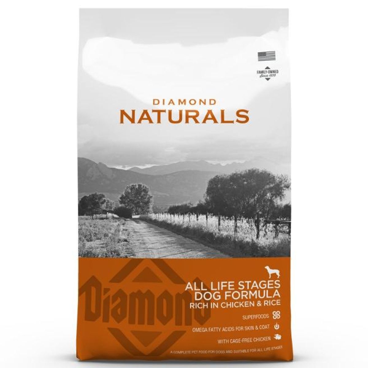 Diamond Naturals Adult Chicken & Rice Hundefôr