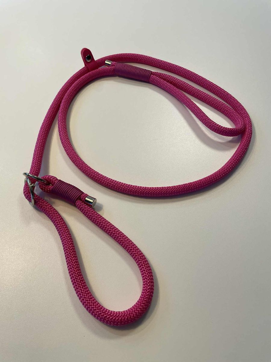 Vofforama retrieverkobbel i flettet tau, med stopper