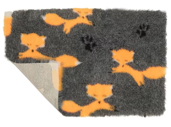 Vetbed til hund med motiv av rev 100 x 150 cm