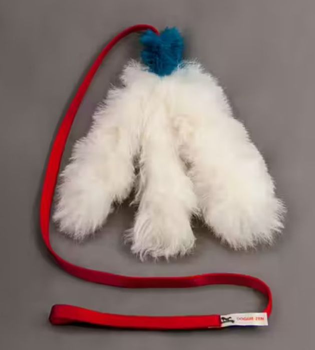 Doggie-Zen Blekksprut med sauepels og langt håndtak